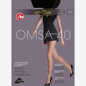 Колготки женские Omsa Riposante 40 den nero размер 3