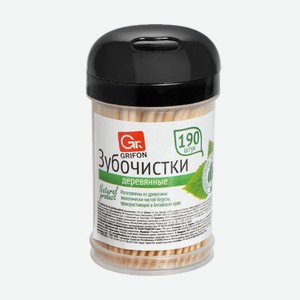 Деревянные зубочистки, GRIFON, 190 шт., в ассортименте