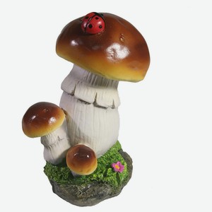 Фигура садовая Грибочки с божьей коровкой, 8,5х6,5х12 см