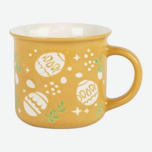 Фарфоровая кружка 370мл фактурная в ассортименте