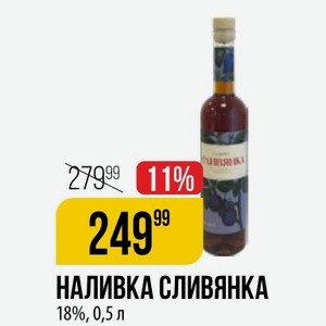 Наливка Сливянка 18%, 0,5 Л