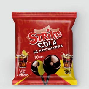 Карамель на палочке «Strike» Кола микс, 113 г