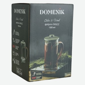 Френч-пресс COLOR&WOOD серо-зеленый 1000мл