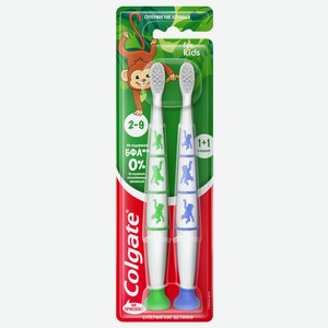 Зубная щетка детская Colgate на присоске ультрамягкая 2-9 ле