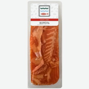 Набор к пиву Акватория Форель слабосоленый 130г