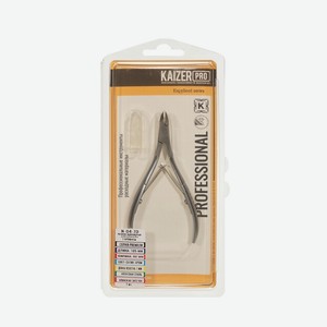 Кусачки маникюрные двупружинные ручная заточка Kaizer PRO N-04-7D сатин хром