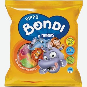 Жевательный мармелад  Бегемотик Бонди  с витаминами, 70 г
