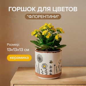 Горшок для цветов  Флорентини , в ассортименте
