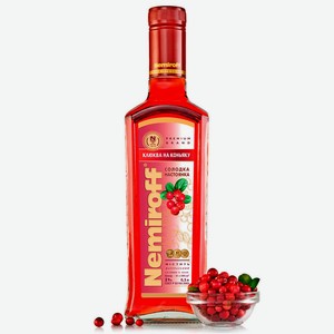 Настойка Nemiroff Клюква на коньяке, 0.5 л
