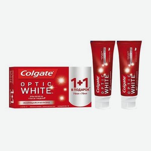 Зубная паста Colgate Optic White 2шт*75мл