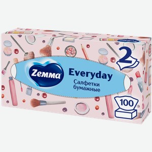 Салфетки бумажные Zemma/Zewa 2 слоя 100шт