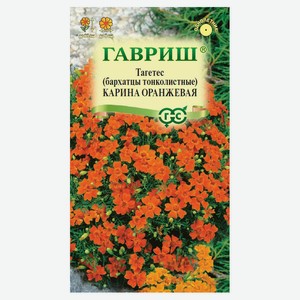 Семена «Гавриш» Бархатцы тонколистные Карина оранжевая, 0,05 г