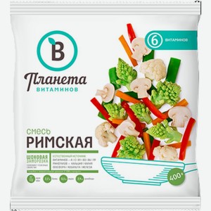Смесь овощная Планета Витаминов Римская быстрозамороженная 400г, 400 г