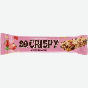 Батончик Невский Кондитер So Crispy с клубникой 40г, 40 г