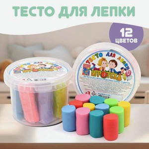 Тесто для лепки Madliani 12 цв.