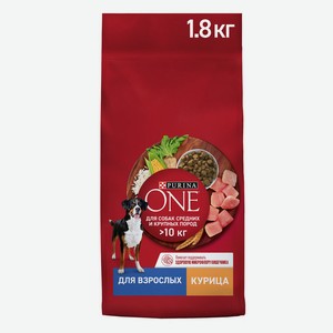 Корм сухой PURINA ONE для взрослых собак средних и крупных