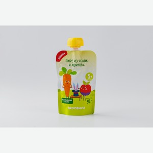 Пюре из яблок и моркови, 90 г 90 г