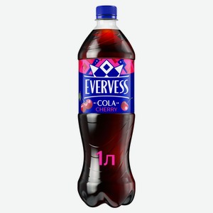 Напиток газированный Evervess Cola Cherry кола со вкусом вишни, 1 л