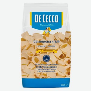 Макаронные изделия De Cecco Calamarata Каламарата №129 Италия, 500 г