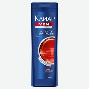 Шампунь и бальзам-ополаскиватель Клиар Men Ultimate control против перхоти, 400мл, 400 мл