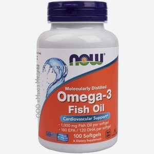 БАД Now Omega-3 Fish Oil 100шт., 100 шт