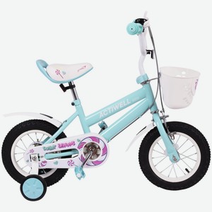 Велосипед детский ACTIWELL 12дюйм бирюз./белый KID-ST12, Китай