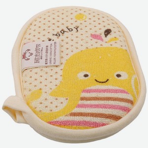 Мочалка Скай Трейд детская синтетическая 13*10*0.5см 9г в ассортименте