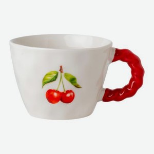 Фарфоровая кружка Вишня 280мл Wellfort в ассортименте