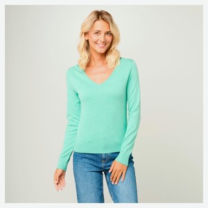 Пуловер женский InExtenso зеленый, р. XS-XXL