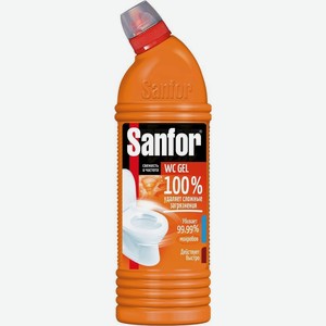 Средство Sanfor wc Gel Super Power санитарно-гигиеническое 750г, 750 мл
