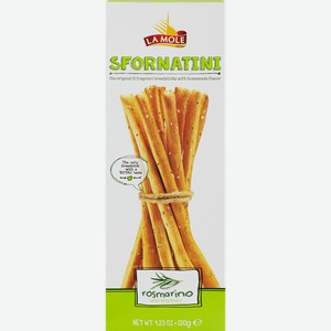 Хлебные палочки LA MOLE Сфорнатини с розмарином и оливковым маслом, 120г