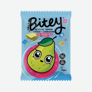 Вафли Take a Bitey груша-брокколи 35г