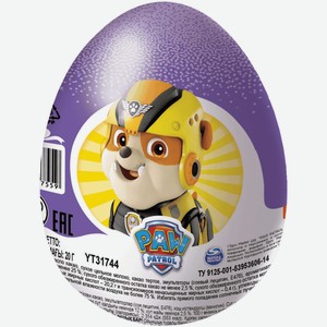 Шоколадное яйцо Шоки Токи Щенячий Патруль с игрушкой 20 г