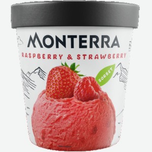 Мороженое Монтерра Сорбет Малина-клубника 306г