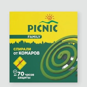 Антикомариная спираль «Picnic Family» 10 шт