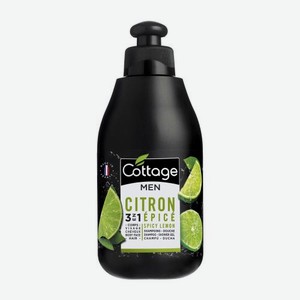 Шампунь и гель для душа Cottage Мужской Пряный лайм 250мл
