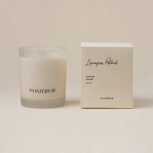 YM INTERIOR Ароматическая свеча Лемонграсс и пачули, цвет: Прозрачный, 200 мл