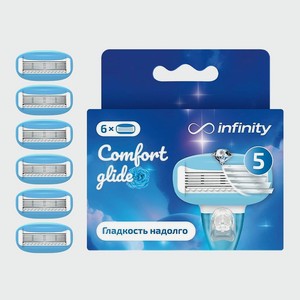 INFINITY Cменные кассеты 6 шт. совместимы с бритвами VENUS, 1 шт.