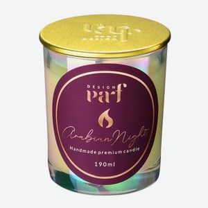 PARFDESIGN Свеча ароматическая  Arabian Night , Цвет: белый