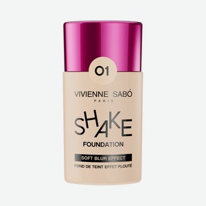Тональный крем - флюид для лица с натуральным блюр эффектом Vivienne Sabo Shakefoundation 01 25мл