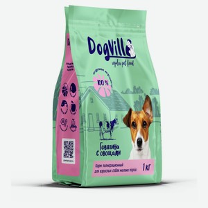 Сухой корм для собак DogVill с говядиной и овощами, 1 кг