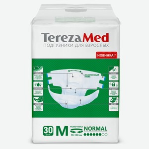 Подгузники для взрослых TerezaMed Normal Medium 6 капель, 30 шт