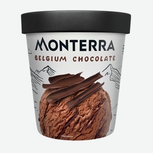 Мороженое Monterra сливочное с бельгийским шоколадом БЗМЖ 480 мл