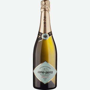 Вино игристое Абрау-Дюрсо Victor Dravigny Brut белое брют 12% 750мл, 750 мл