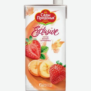 Нектар Сады Придонья Exclusive Банан-клубника, 1.93л, 1.93 л