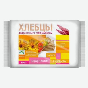 Хлебцы Ди Энд Ди Амарантовые С Топинабмуром Без Глютена 100г