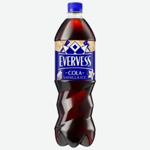 Напиток газированный Evervess Cola Vanilla Ice Кола со вкусом ванильного мороженого 1 л ПЭТ