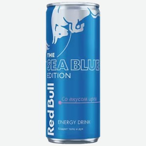 Энергетический напиток Red Bull The Sea Blue Edition со вкусом Ирги 0,25 л ж/б