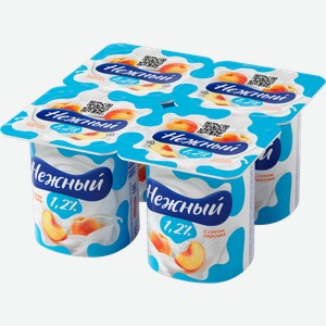 Продукт йогуртный Campina Нежный с соком персика 1.2% 100г