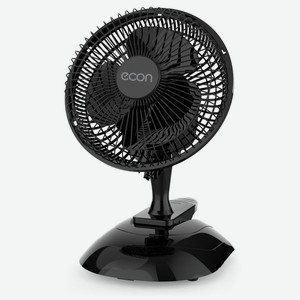 Вентилятор настольный econ ECO-TBF601 black(подставка-прищепка;15ВТ;6 дюймов)